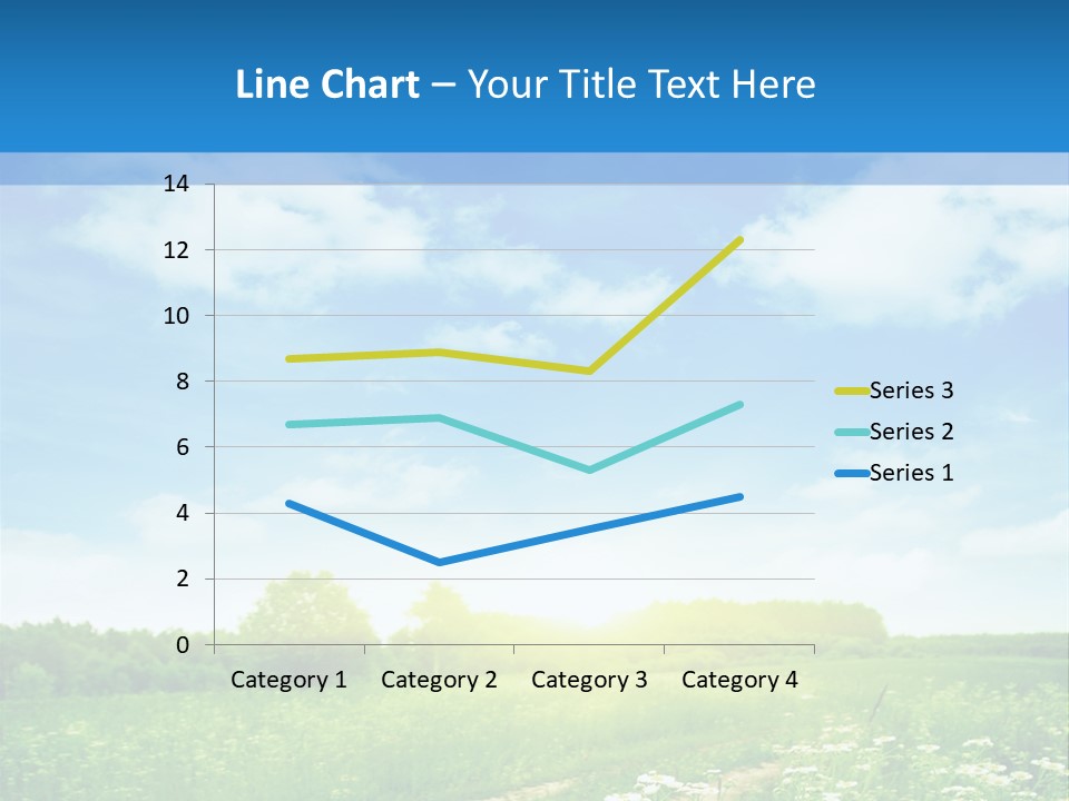 Beautiful Sunlight Farmland PowerPoint Template