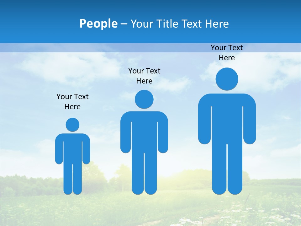 Beautiful Sunlight Farmland PowerPoint Template