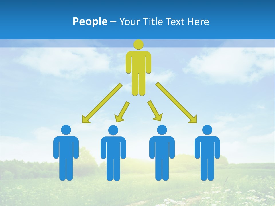 Beautiful Sunlight Farmland PowerPoint Template