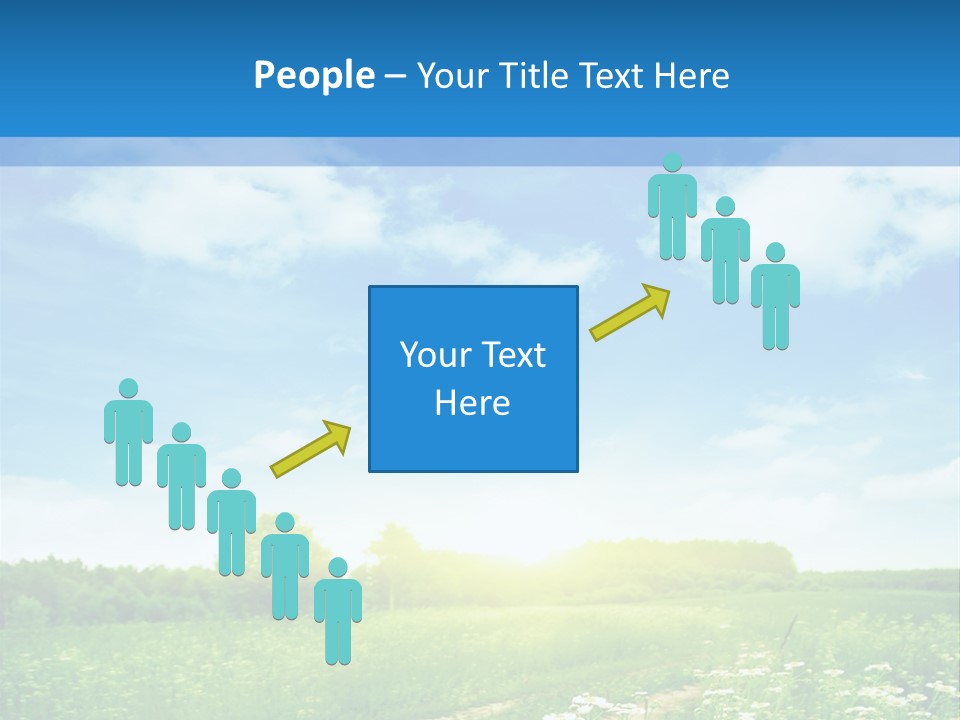 Beautiful Sunlight Farmland PowerPoint Template