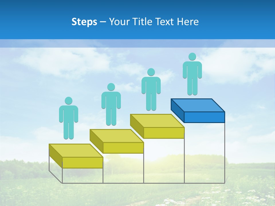Beautiful Sunlight Farmland PowerPoint Template