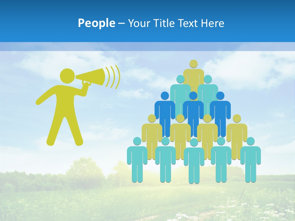 Beautiful Sunlight Farmland PowerPoint Template