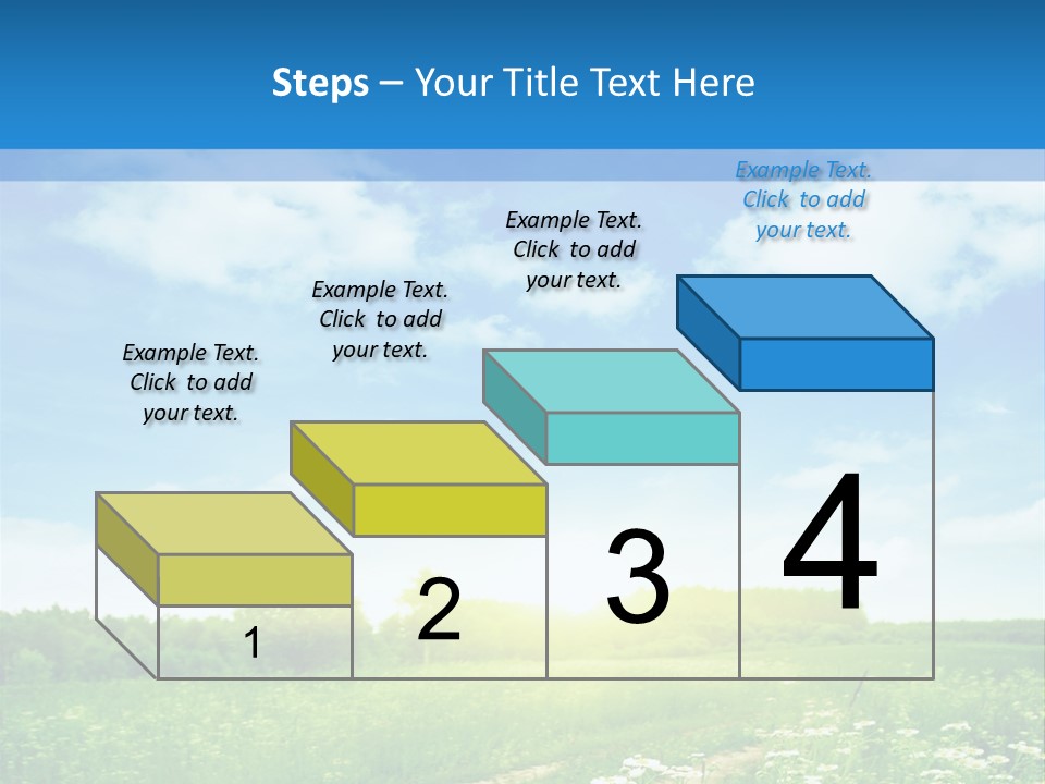 Beautiful Sunlight Farmland PowerPoint Template