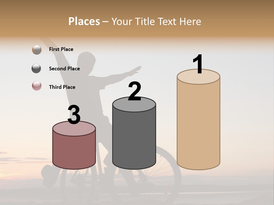 Cycli T Exerci E Hand Up PowerPoint Template