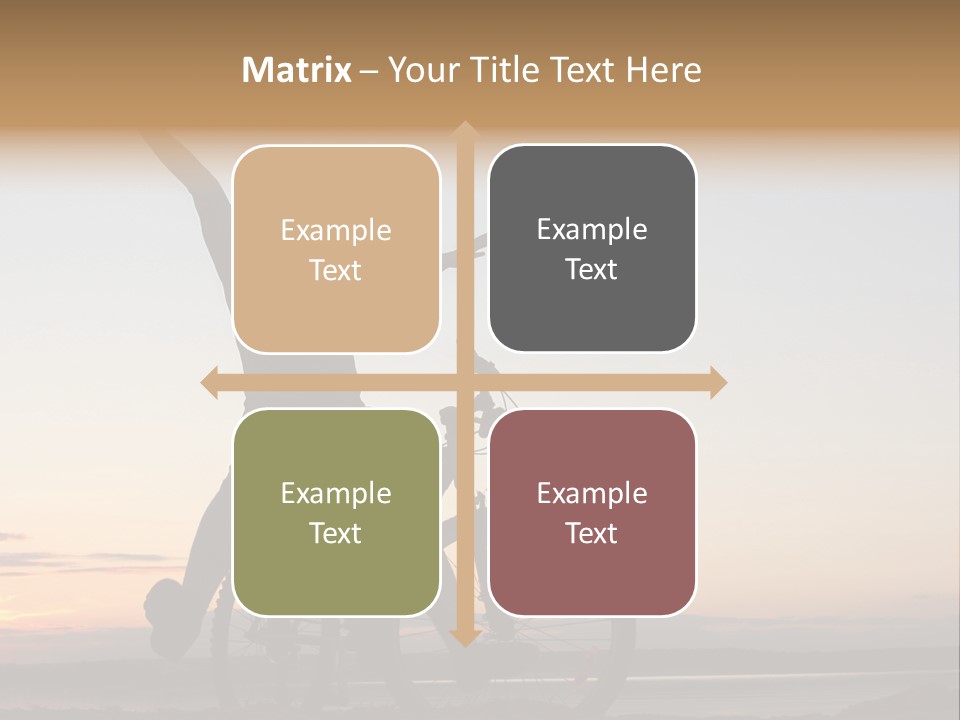 Cycli T Exerci E Hand Up PowerPoint Template