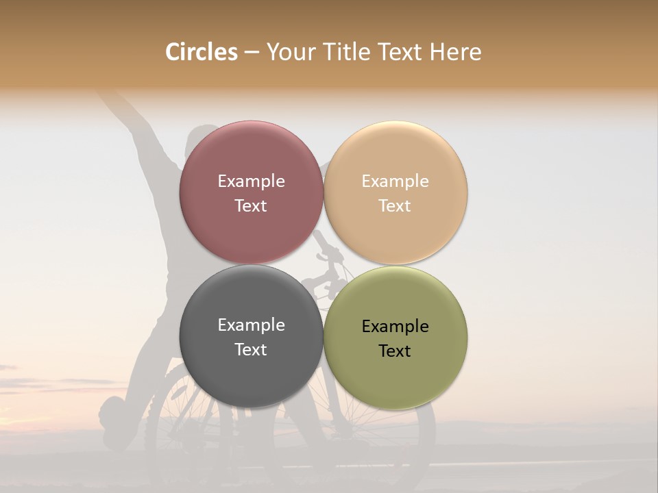 Cycli T Exerci E Hand Up PowerPoint Template