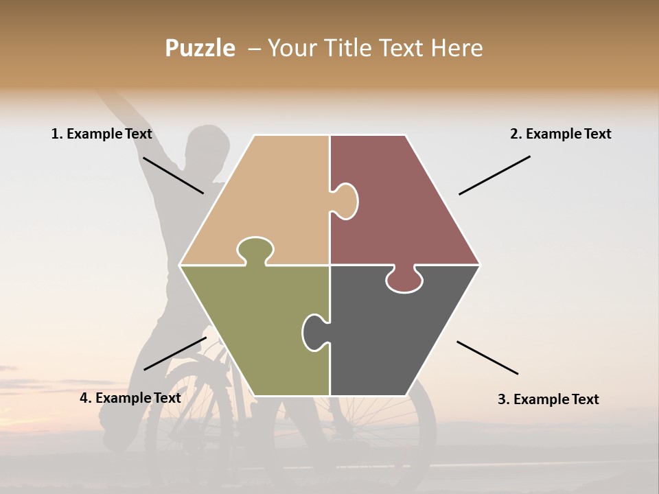 Cycli T Exerci E Hand Up PowerPoint Template