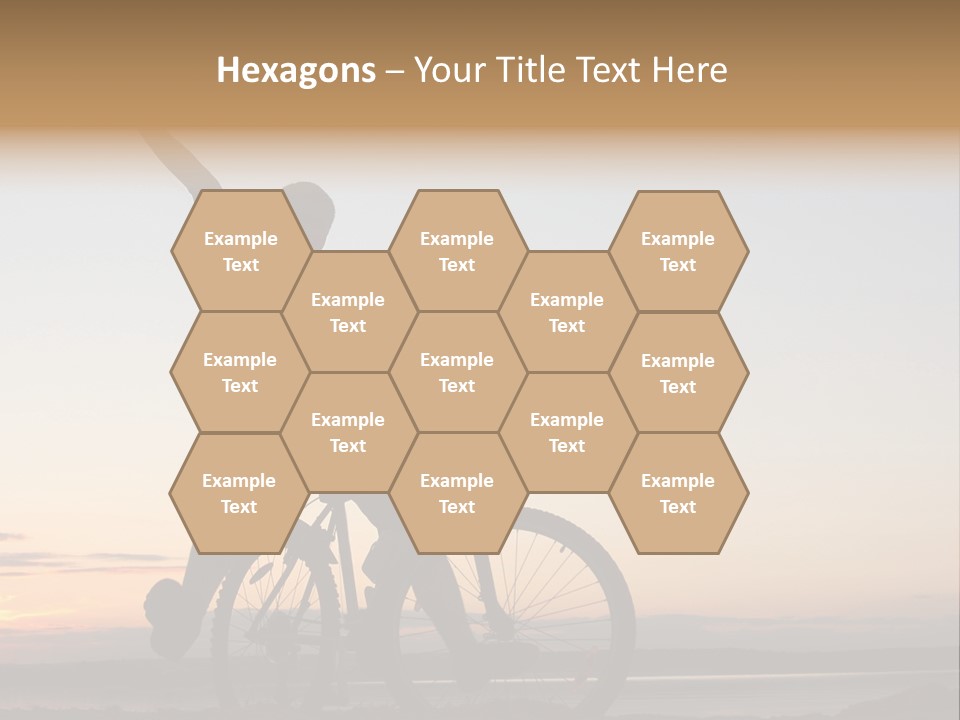Cycli T Exerci E Hand Up PowerPoint Template