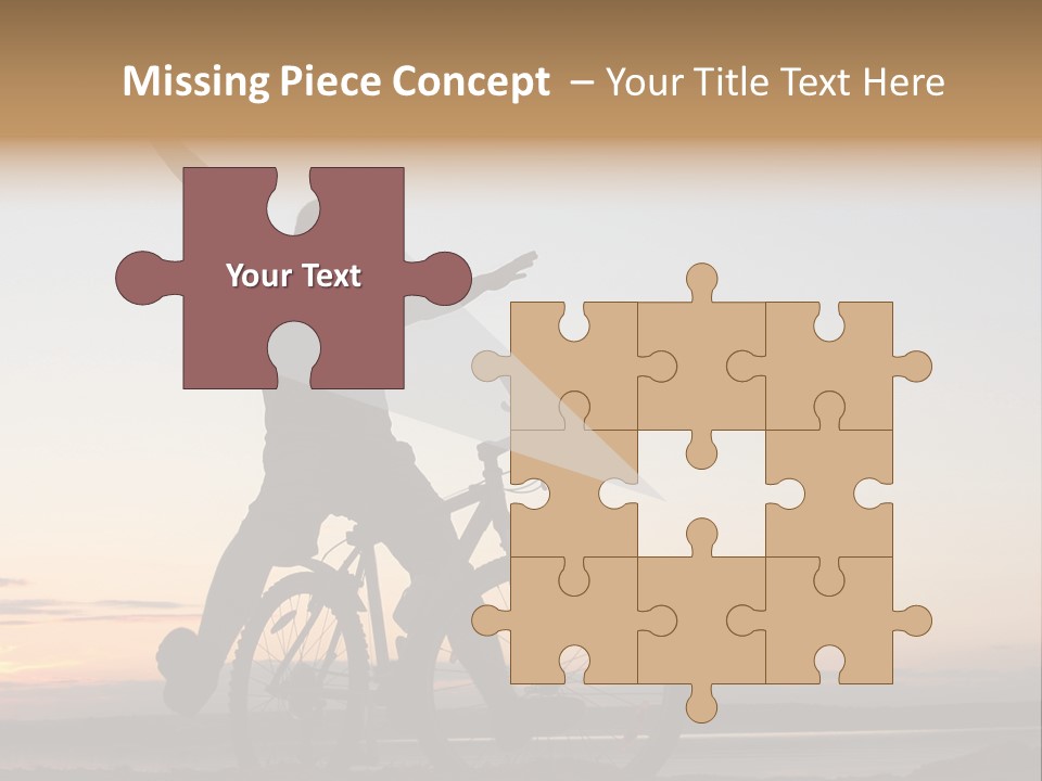 Cycli T Exerci E Hand Up PowerPoint Template