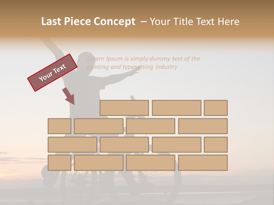 Cycli T Exerci E Hand Up PowerPoint Template