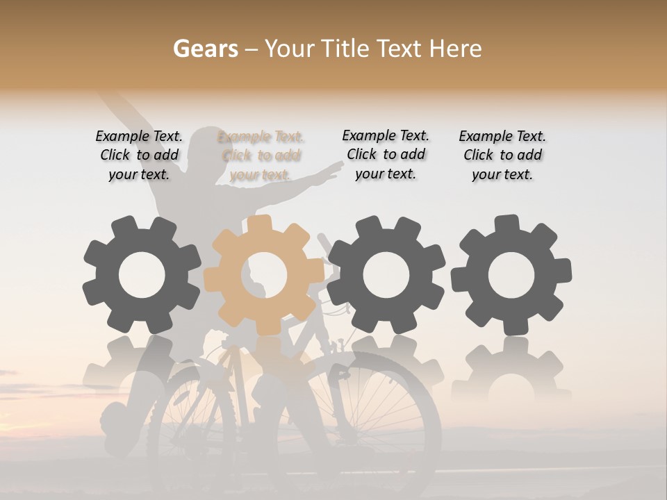 Cycli T Exerci E Hand Up PowerPoint Template