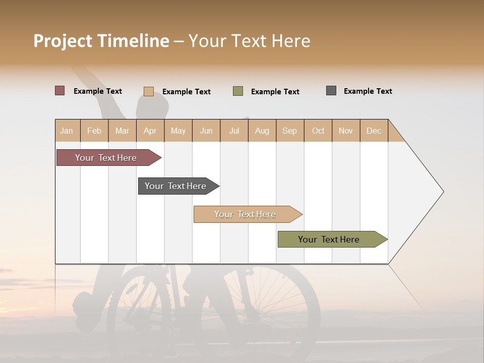 Cycli T Exerci E Hand Up PowerPoint Template