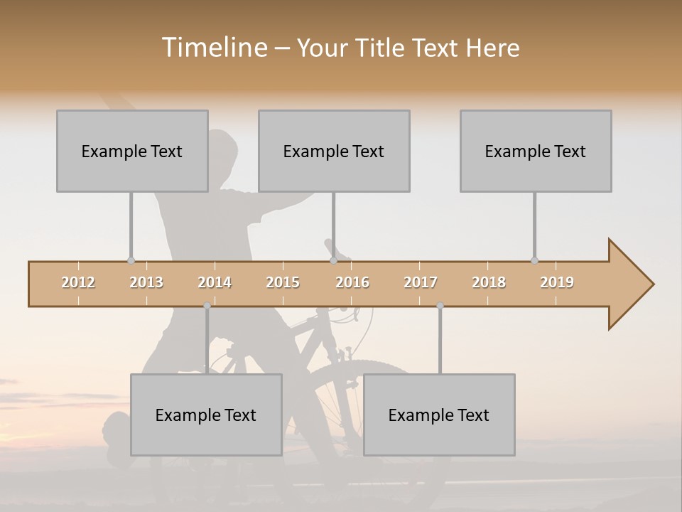 Cycli T Exerci E Hand Up PowerPoint Template