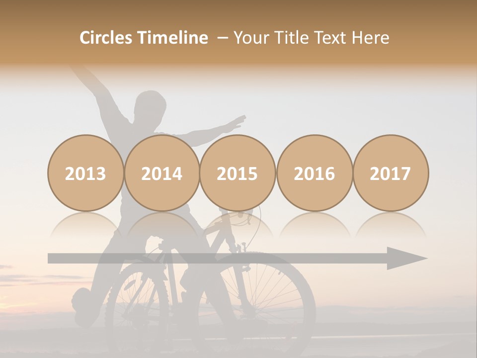 Cycli T Exerci E Hand Up PowerPoint Template