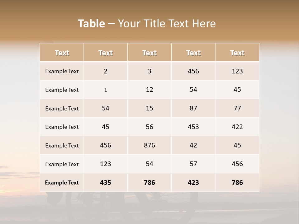 Cycli T Exerci E Hand Up PowerPoint Template