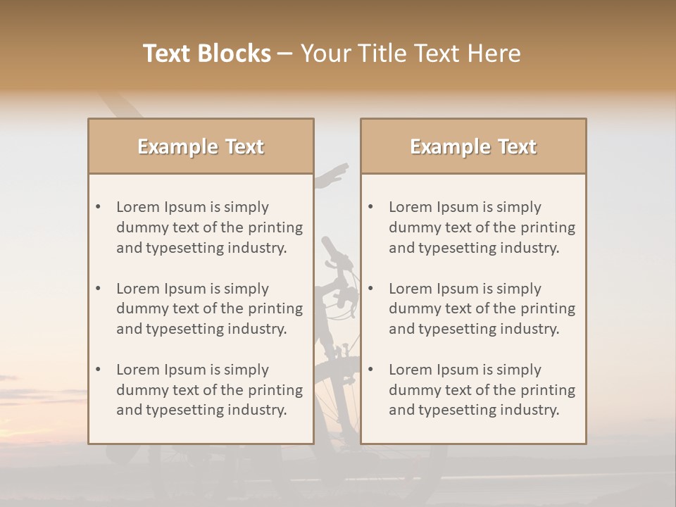 Cycli T Exerci E Hand Up PowerPoint Template
