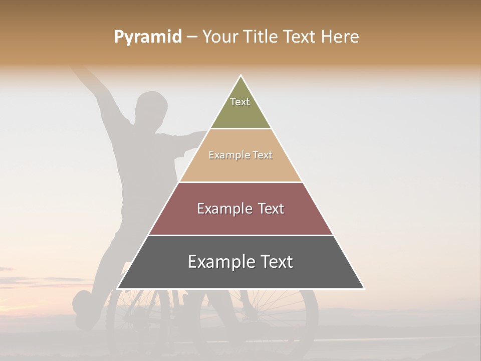 Cycli T Exerci E Hand Up PowerPoint Template