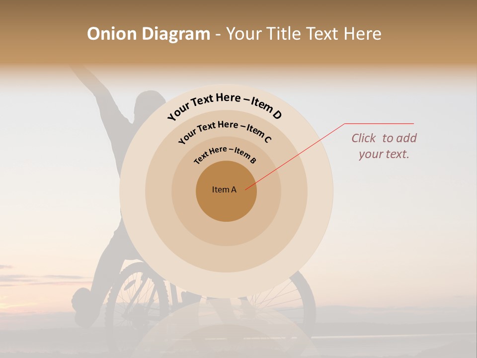 Cycli T Exerci E Hand Up PowerPoint Template