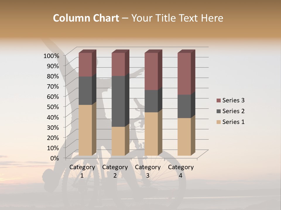 Cycli T Exerci E Hand Up PowerPoint Template