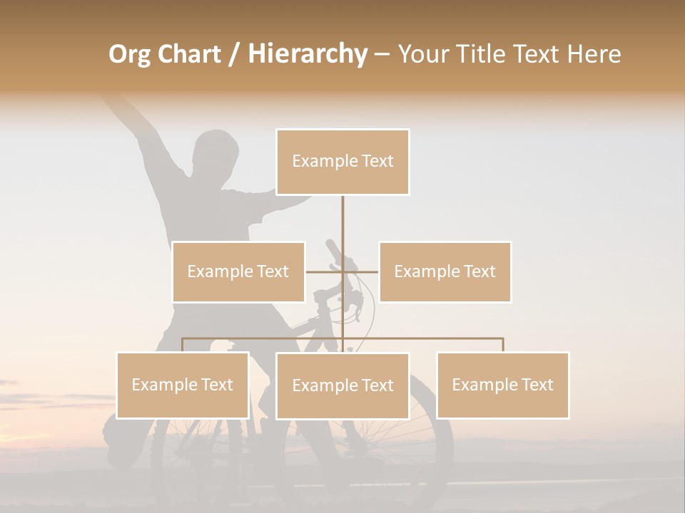 Cycli T Exerci E Hand Up PowerPoint Template