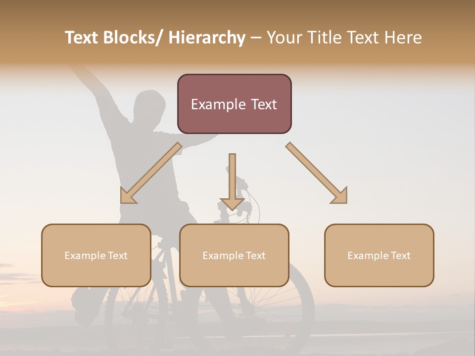 Cycli T Exerci E Hand Up PowerPoint Template
