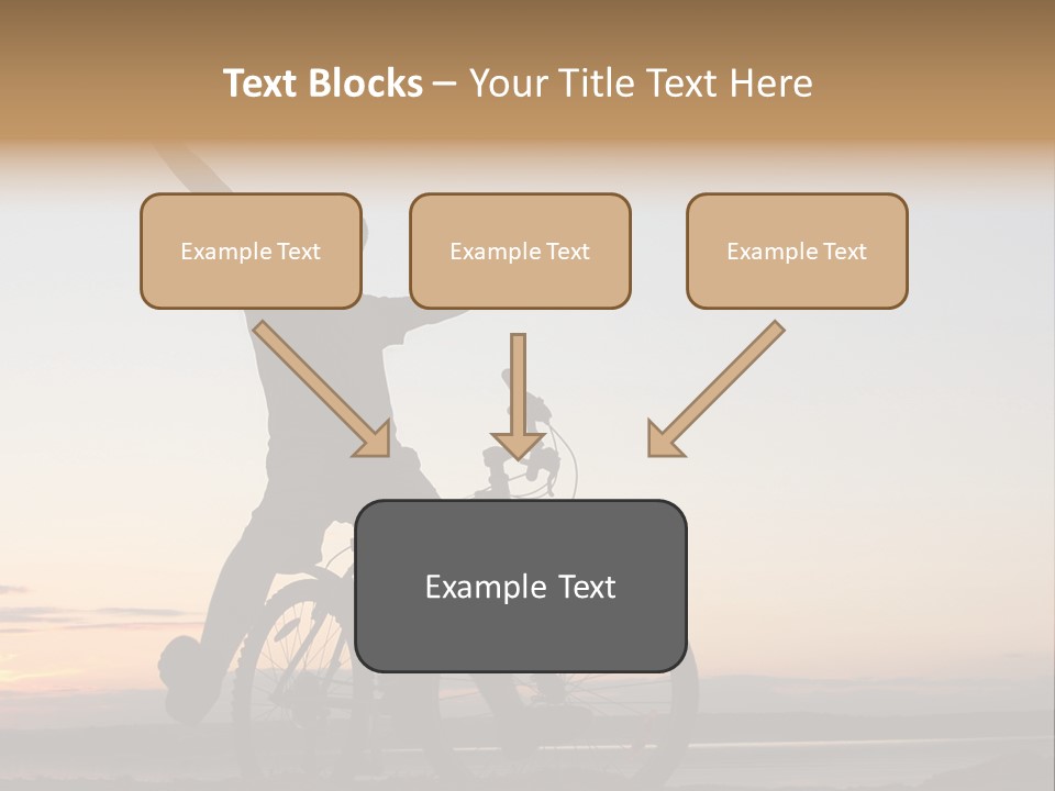 Cycli T Exerci E Hand Up PowerPoint Template