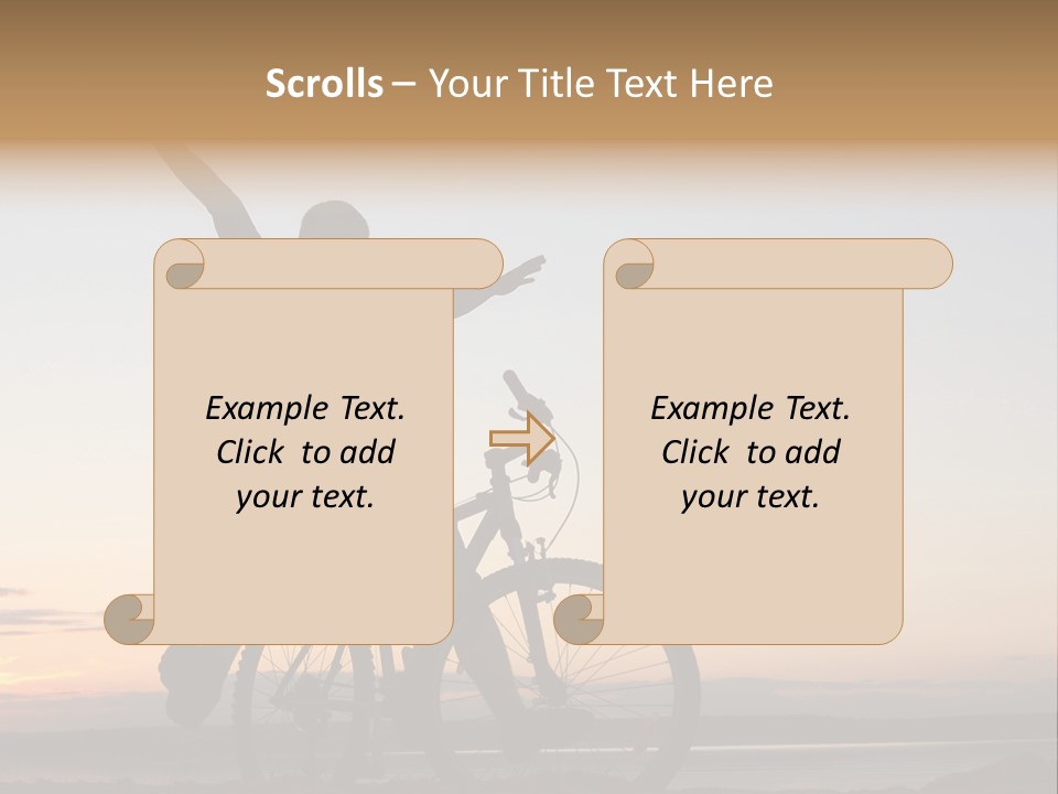 Cycli T Exerci E Hand Up PowerPoint Template