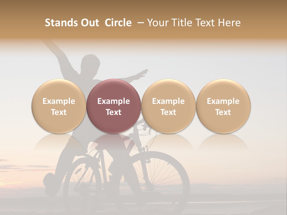 Cycli T Exerci E Hand Up PowerPoint Template
