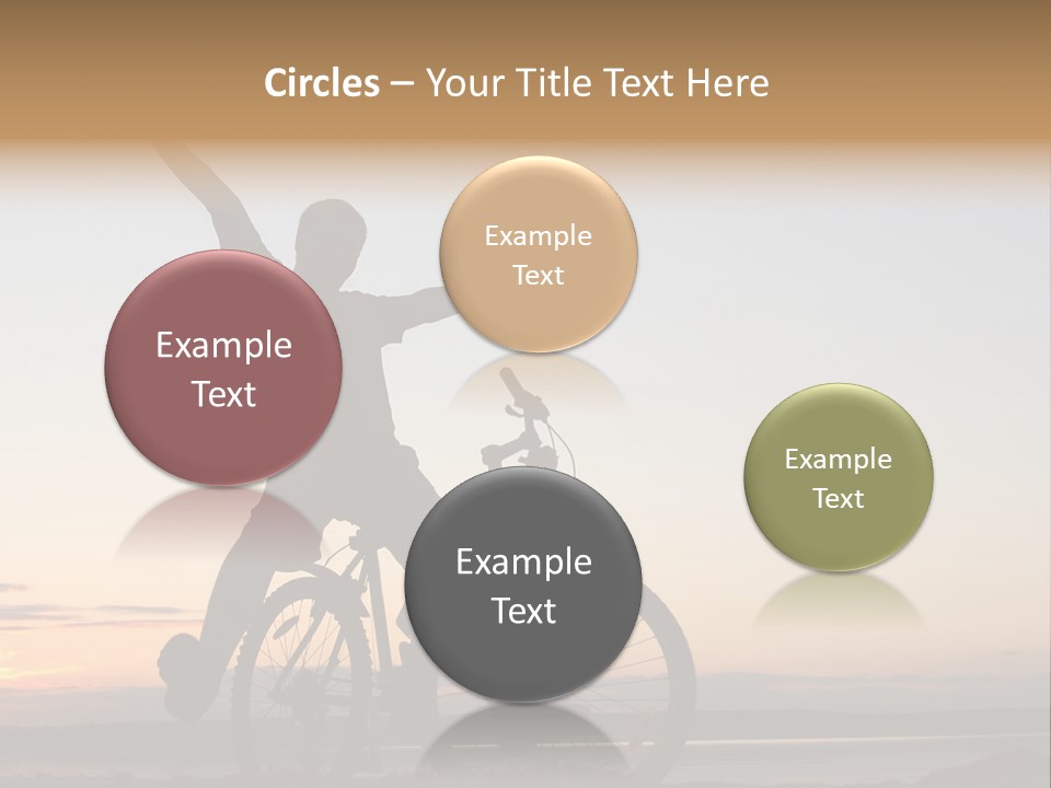 Cycli T Exerci E Hand Up PowerPoint Template