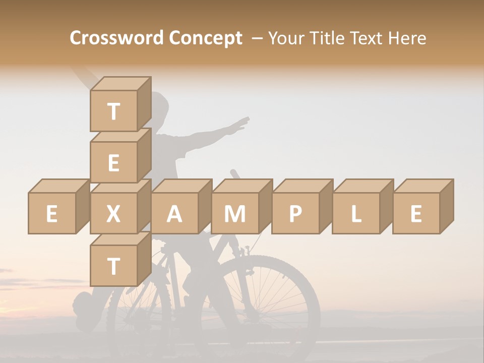 Cycli T Exerci E Hand Up PowerPoint Template