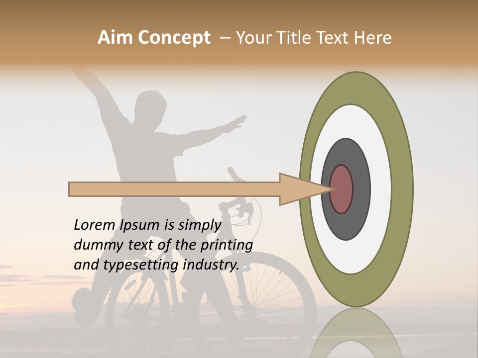 Cycli T Exerci E Hand Up PowerPoint Template