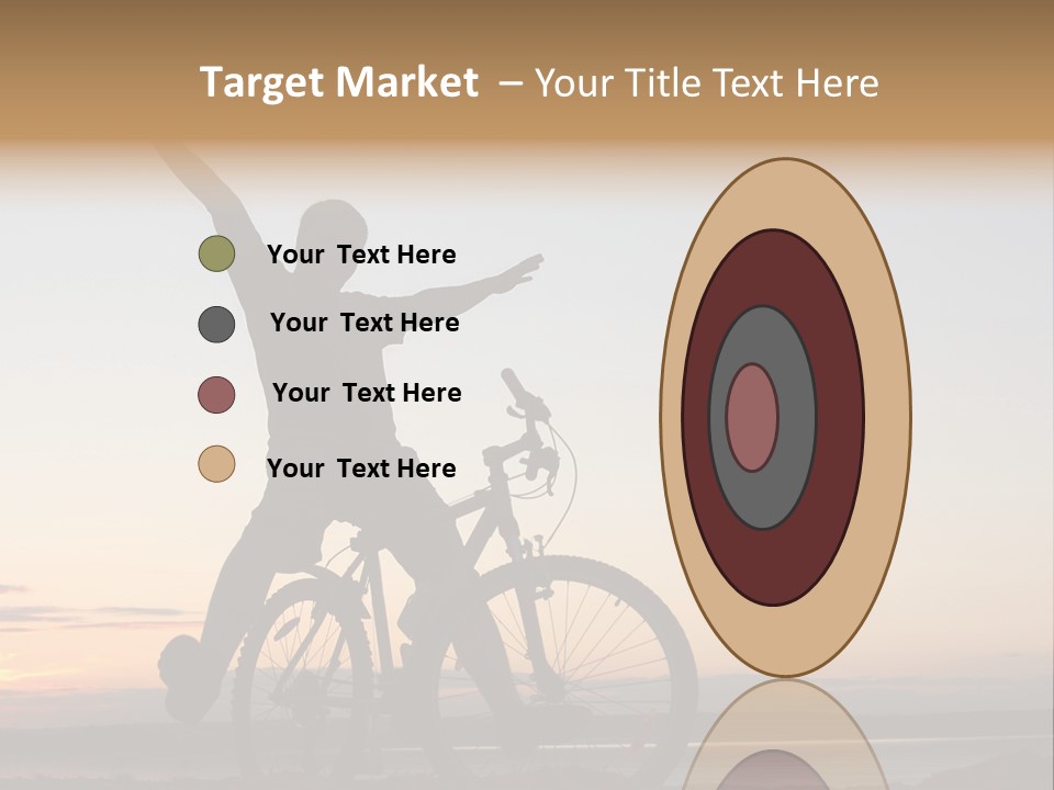 Cycli T Exerci E Hand Up PowerPoint Template