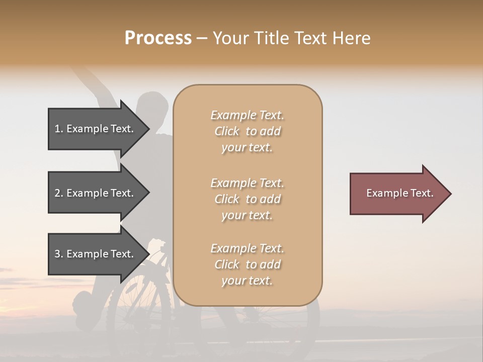 Cycli T Exerci E Hand Up PowerPoint Template
