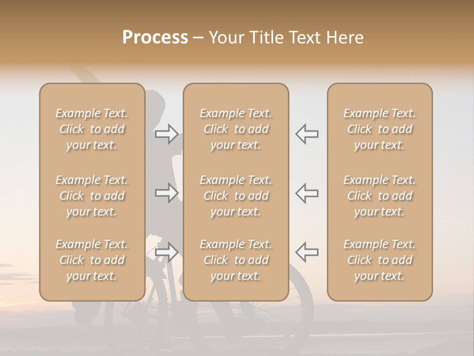 Cycli T Exerci E Hand Up PowerPoint Template