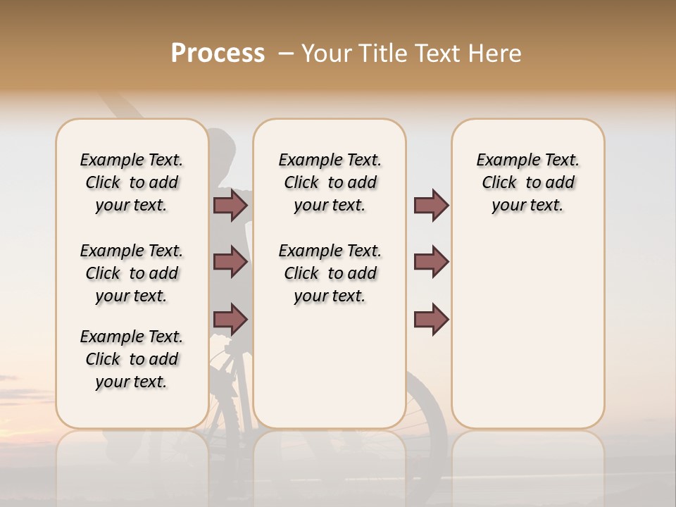 Cycli T Exerci E Hand Up PowerPoint Template