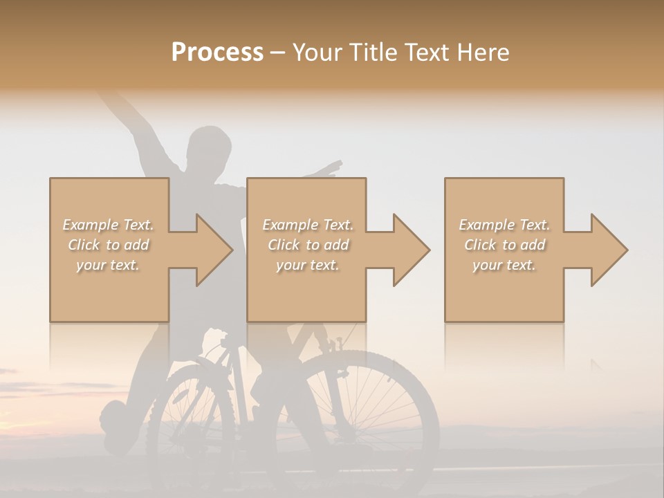 Cycli T Exerci E Hand Up PowerPoint Template