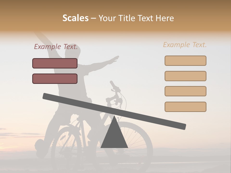 Cycli T Exerci E Hand Up PowerPoint Template