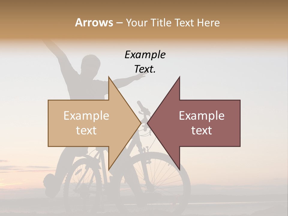 Cycli T Exerci E Hand Up PowerPoint Template