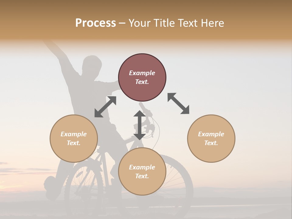 Cycli T Exerci E Hand Up PowerPoint Template