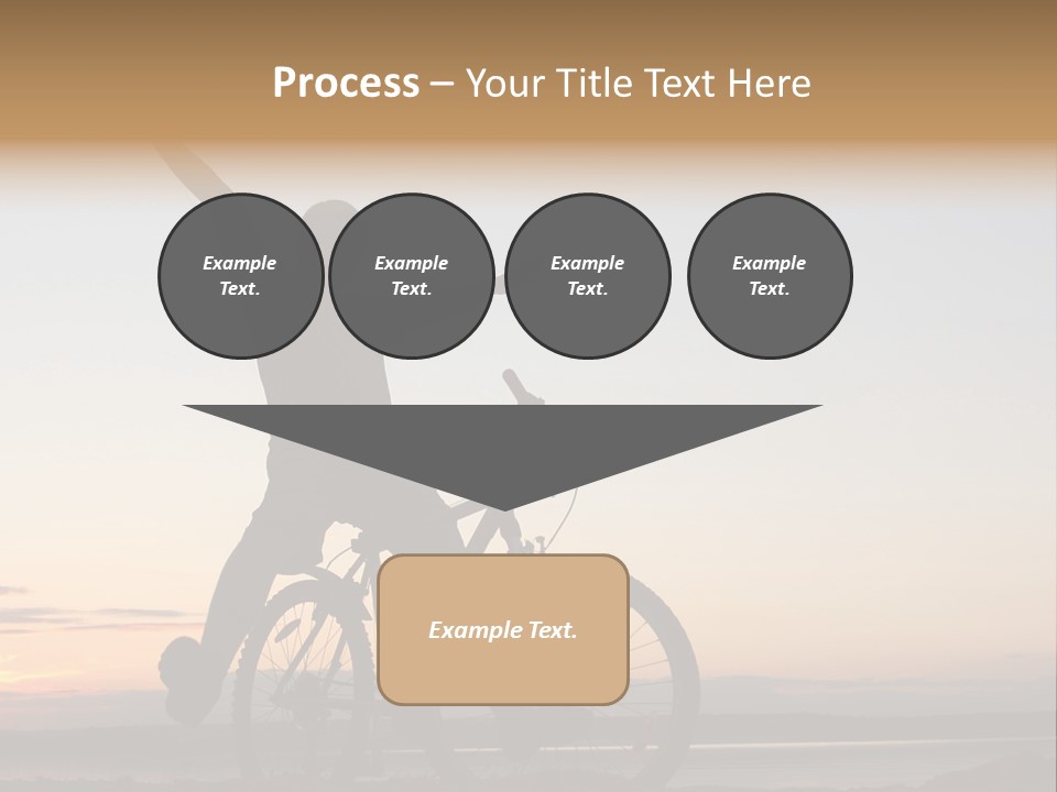 Cycli T Exerci E Hand Up PowerPoint Template