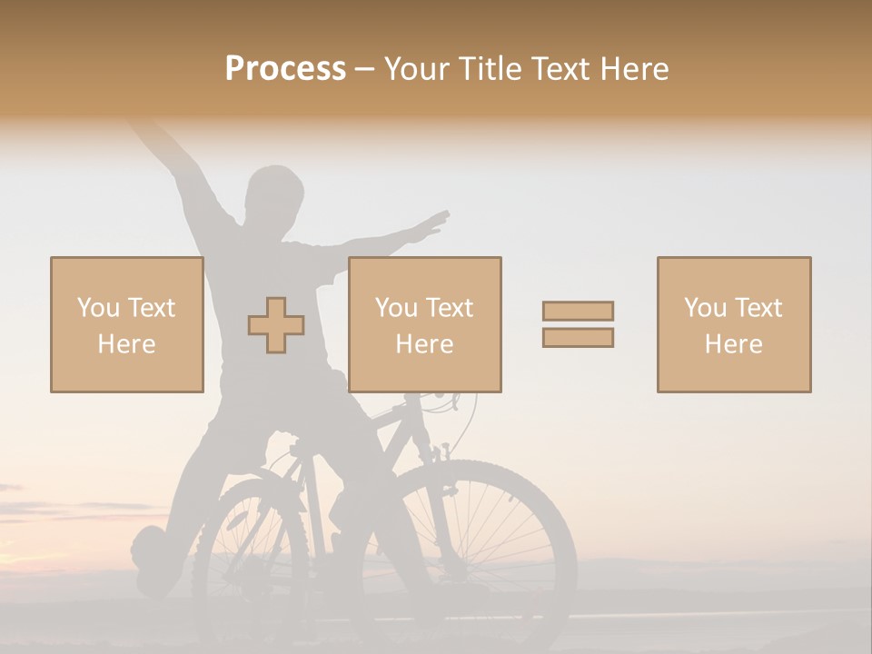 Cycli T Exerci E Hand Up PowerPoint Template