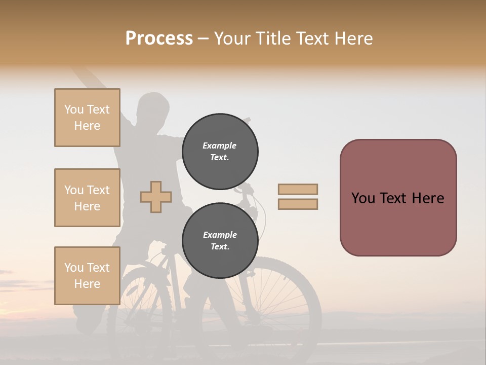 Cycli T Exerci E Hand Up PowerPoint Template