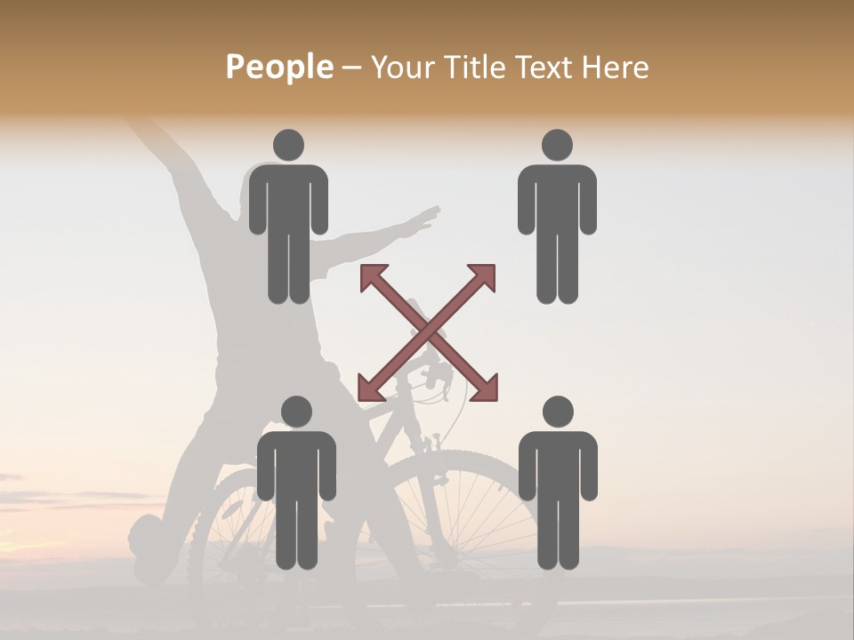 Cycli T Exerci E Hand Up PowerPoint Template