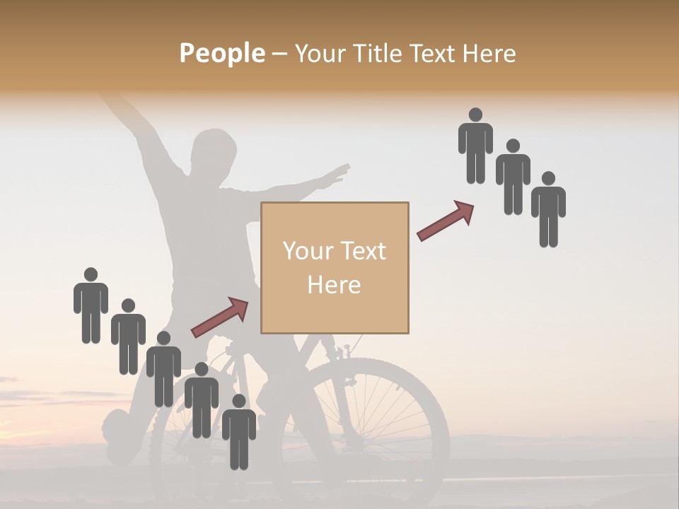 Cycli T Exerci E Hand Up PowerPoint Template