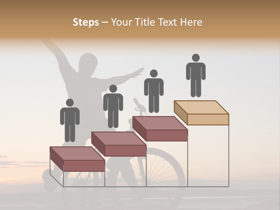 Cycli T Exerci E Hand Up PowerPoint Template