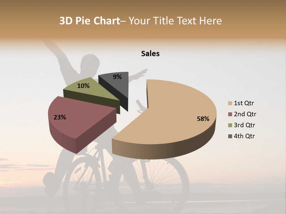 Cycli T Exerci E Hand Up PowerPoint Template