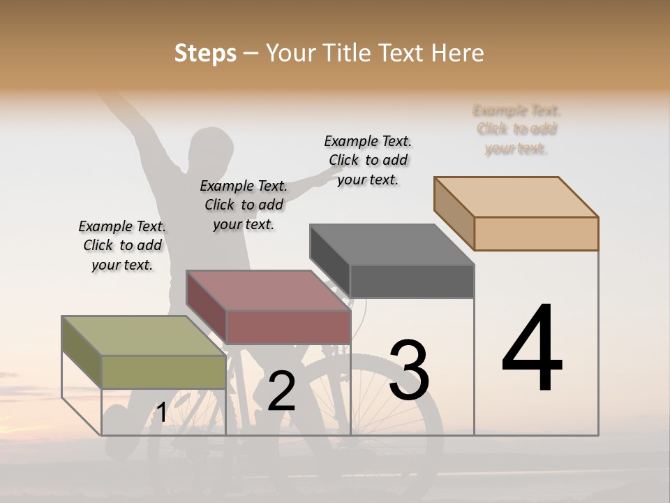 Cycli T Exerci E Hand Up PowerPoint Template