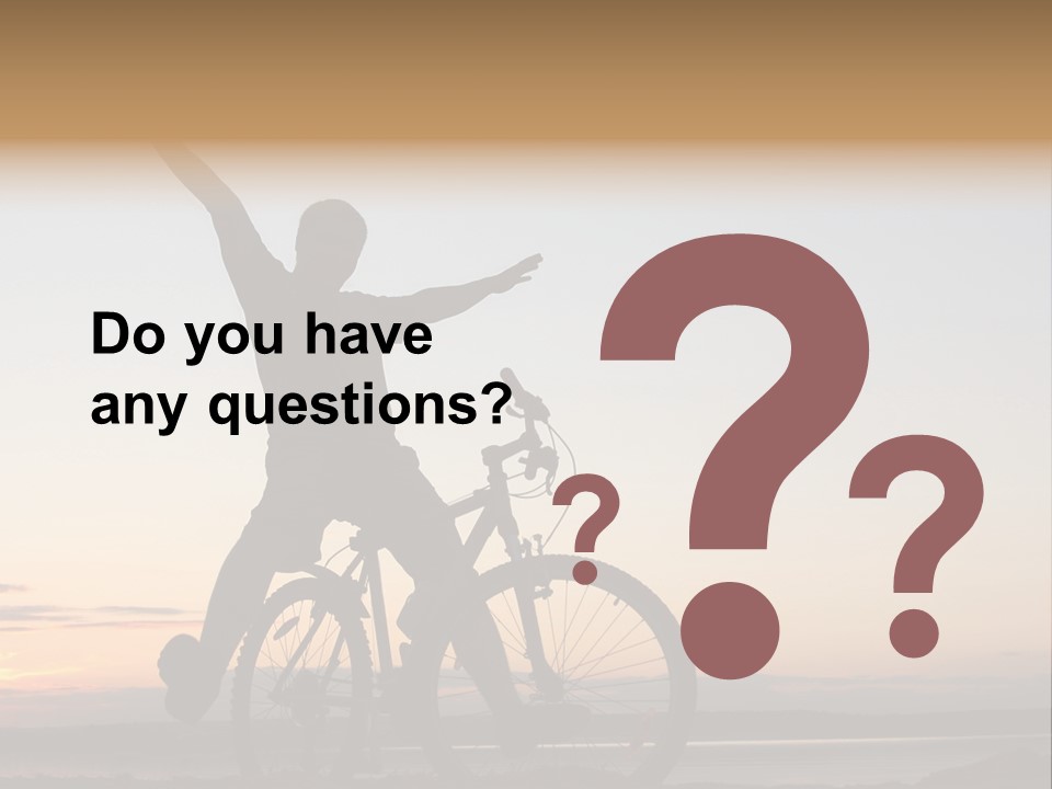 Cycli T Exerci E Hand Up PowerPoint Template