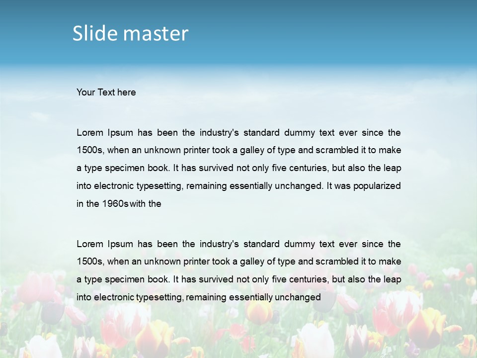 Park Valentine Greeting PowerPoint Template