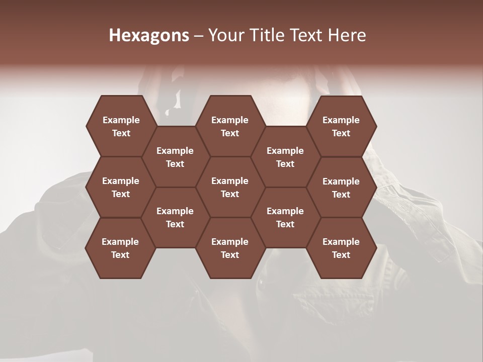 Portrait Music Headphones PowerPoint Template